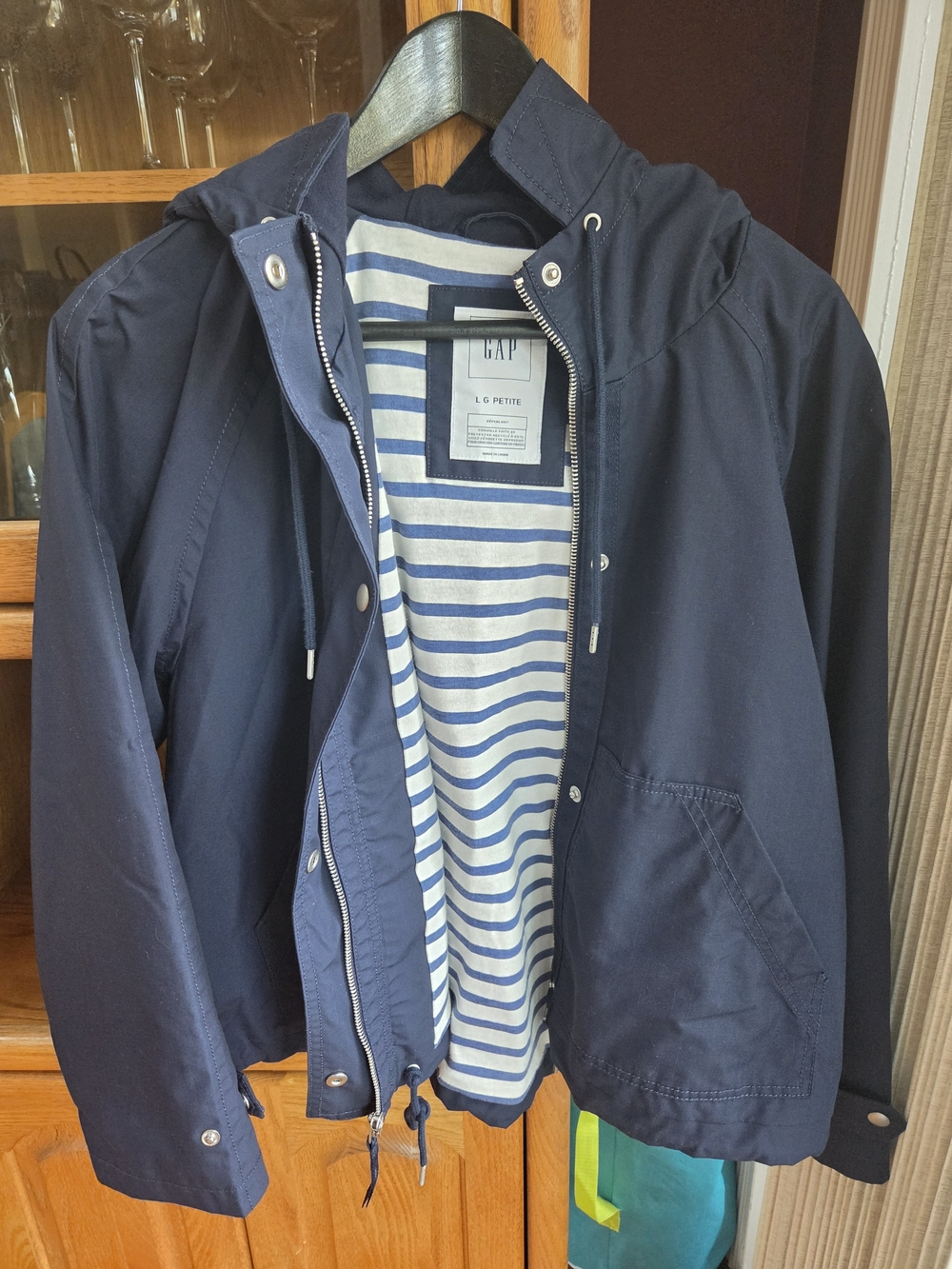 GAP Women's Navy Hooded Jacket